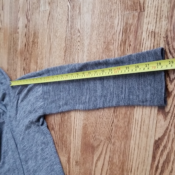 (S) Pink Blush Heathered Long Open Hooded Cardigan Cheetah Pockets Cozy Comfy - Picture 6 of 8